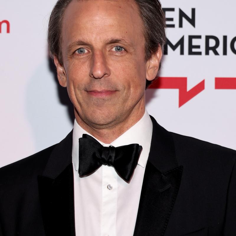 Seth Meyers attends the 2024 PEN America Spring Literary Gala at American Museum of Natural History 