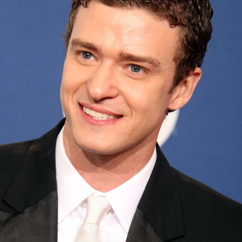 Singer Justin Timberlake poses in the press room with his Emmy for Oustanding Guest Actor in a Comedy Series for "Saturday Night Live" 